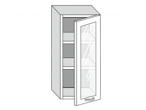 19.40.3 Шкаф настенный (h=913) на 400мм с 1-ой стекл. дверцей в Ижевске - izhevsk.magazinmebel.ru | фото