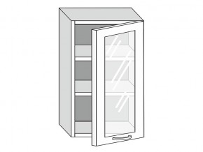 19.50.3 Шкаф настенный (h=913) на 500мм с 1-ой стекл. дверцей в Ижевске - izhevsk.magazinmebel.ru | фото