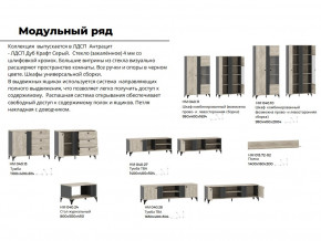 Гостиная Отис Дуб Крафт Серый/Антрацит в Ижевске - izhevsk.magazinmebel.ru | фото - изображение 5