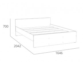 Кровать 1600 НМ 011.53 Симпл Белый Фасадный в Ижевске - izhevsk.magazinmebel.ru | фото - изображение 4