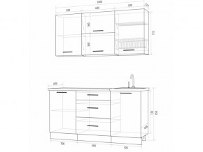 Кухонный гарнитур Флоренс Грин 1600 в Ижевске - izhevsk.magazinmebel.ru | фото - изображение 4