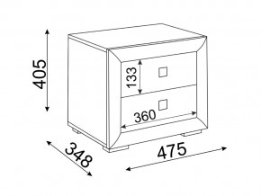 Тумба прикроватная Глэдис М30 в Ижевске - izhevsk.magazinmebel.ru | фото - изображение 2